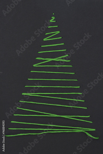 Xmas decorations crafts: tree greeting