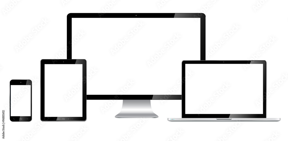 Modern digital tech device collection Modern digital tech device collection