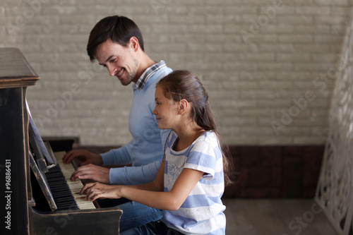 Musician teacher and little...