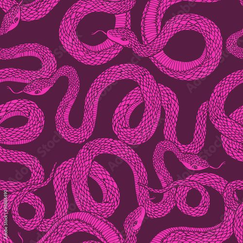 Pattern with snakes.