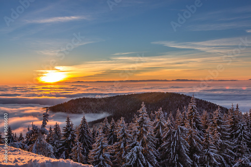 Sonnenuntergang im Schwarzwald