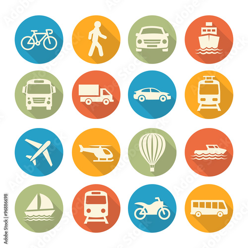 Transport set icons