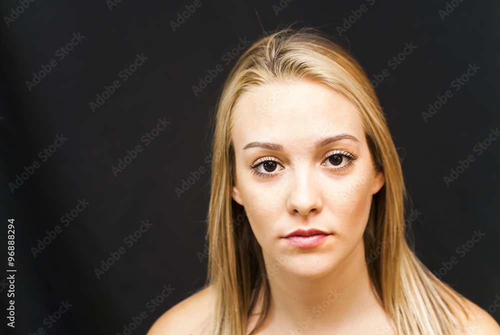 Naklejka premium Portrait of Beautiful Young Woman