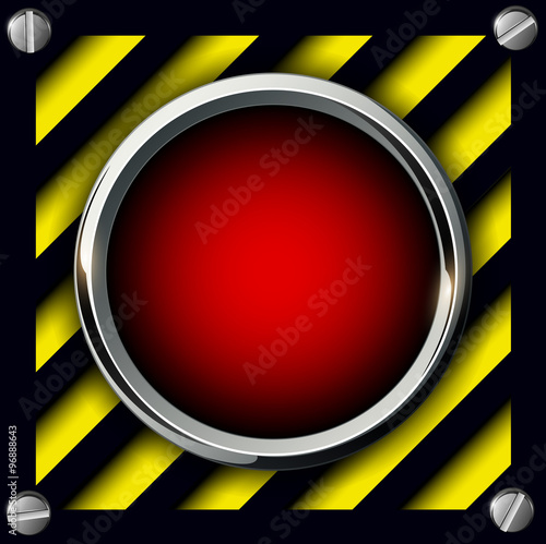 Alarm red button background