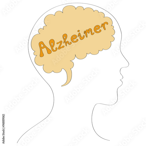 Alzheimer's disease vector background