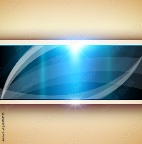 Abstract 3D background blue waves
