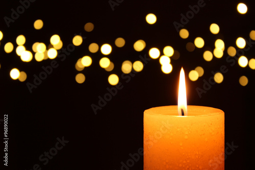 Brennende Kerze