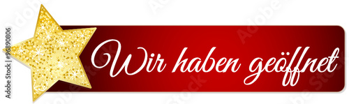 Wir haben geöffnet