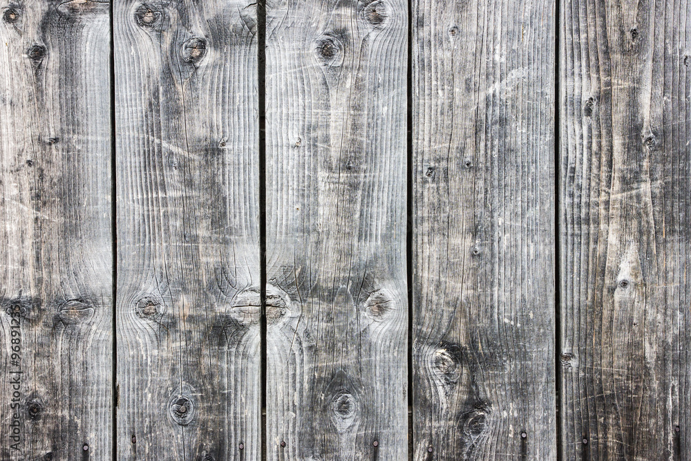 Naklejka premium Gray desks wooden wall texture.