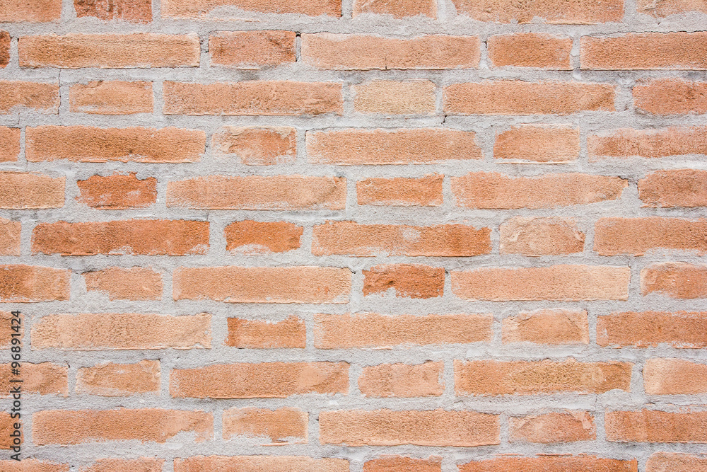 Fototapeta premium Red grunge brick wall texture.