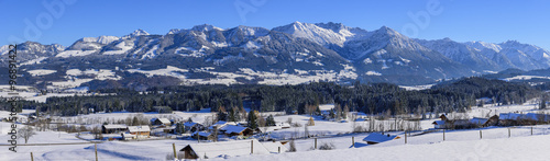 Ausblick in die Oberallgäuer Alpen #96891422