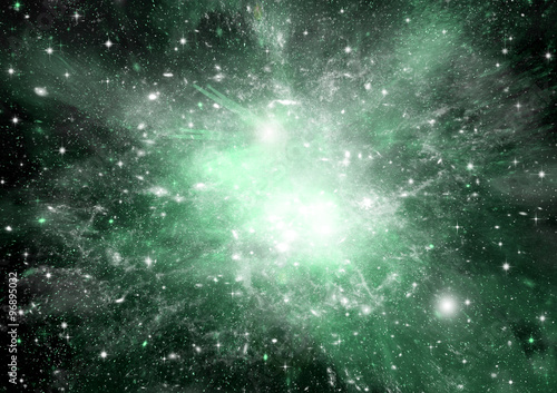 Stars  dust and gas nebula 
