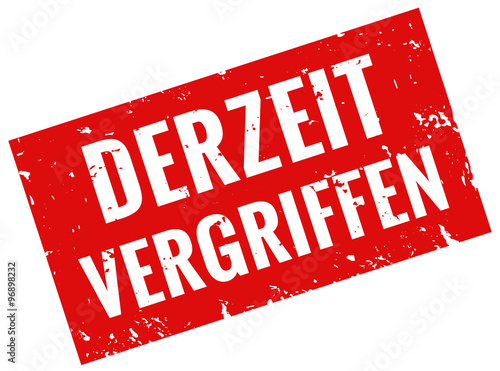Derzeit vergriffen Stempel rot