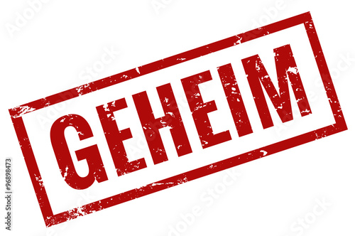 Stempel Grunge Top secret rot geheim Vektor