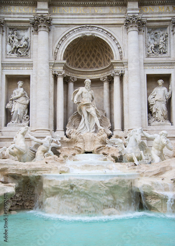 The famous Trevi Fountain in Rome.