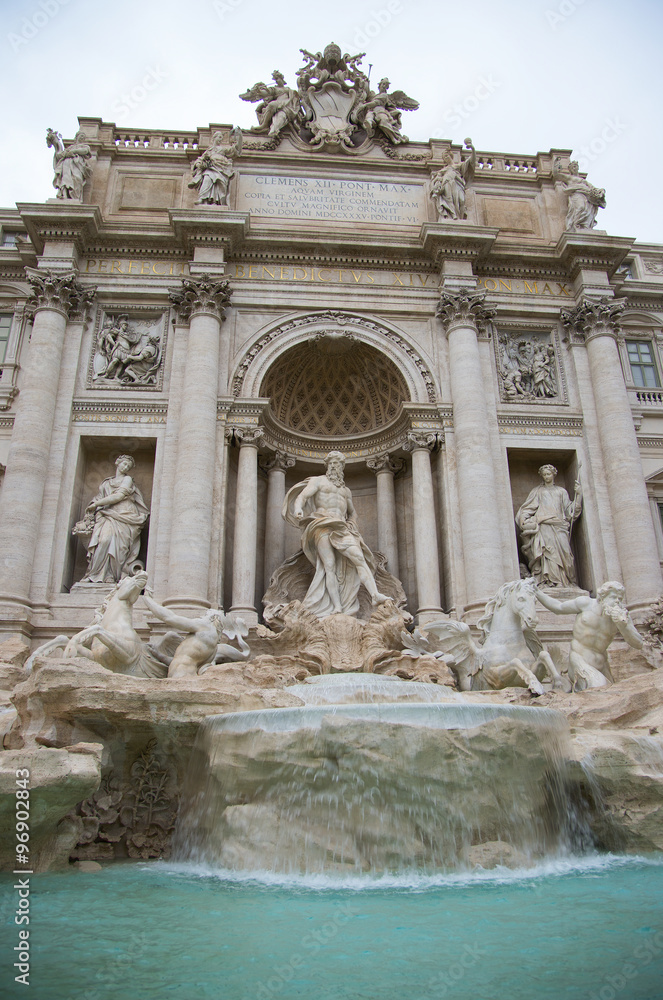 The famous Trevi Fountain in Rome.