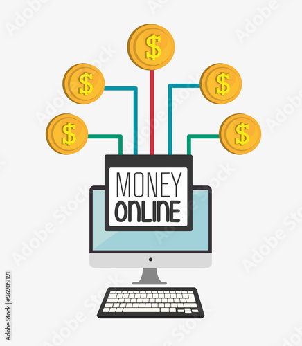 Money online payment graphic  © Gstudio