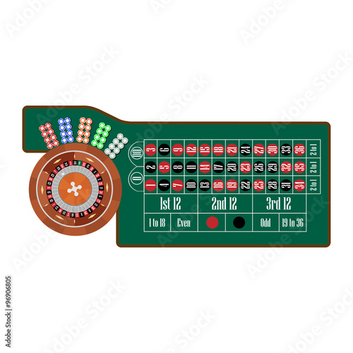 Roulette table