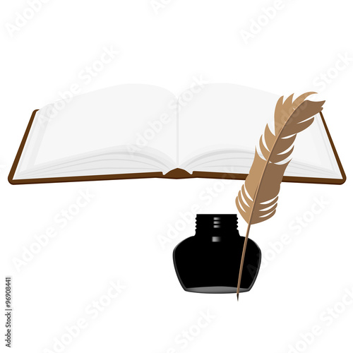 Book and inkwell