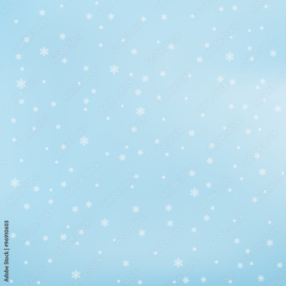 Blue winter background with snowflakes. Blue winter background with snowflakes.