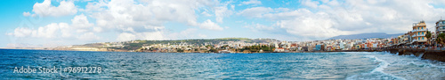 Scenic panorama view of cityscape and bay. Chania, Greece. © M-Production