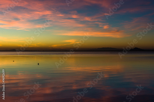 Sunset on Mediterranean Sea. Spain. © kamira