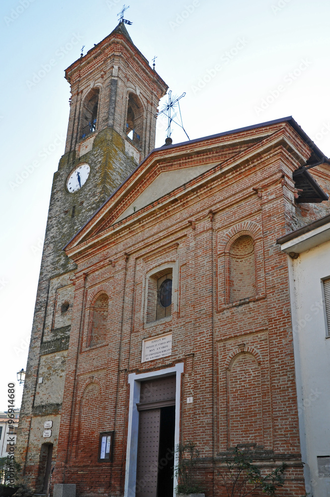 Fototapeta premium La chiesa di Sinio, Langhe - Piemonte