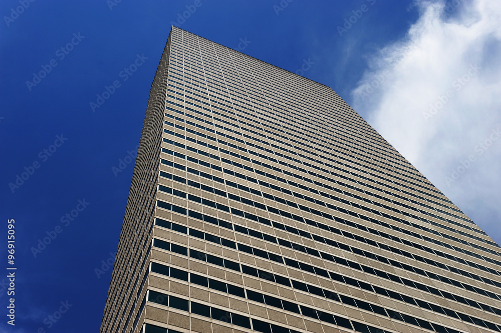 low angle view of skyscraper in Boston downtown low angle view of skyscraper in Boston downtown