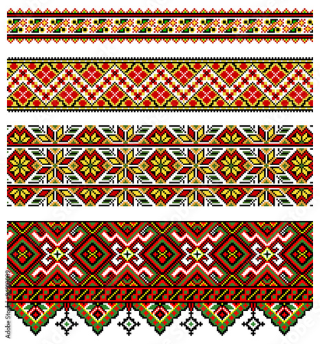 Ukrainian embroidery ornament