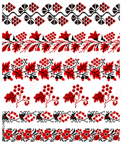 Ukrainian embroidery ornament