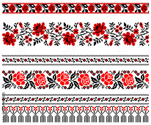 Ukrainian embroidery ornament