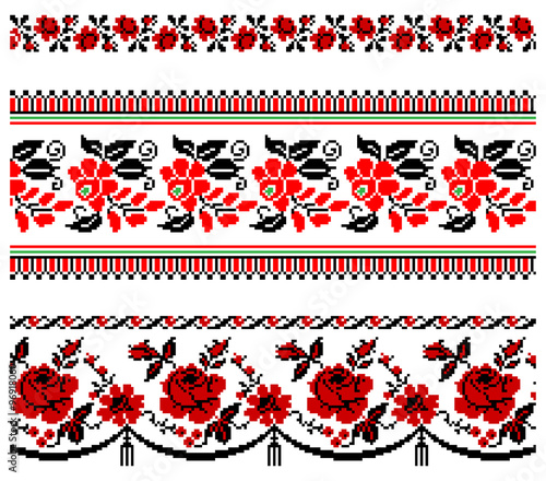 Ukrainian embroidery ornament