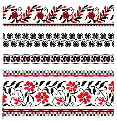 Ukrainian embroidery ornament