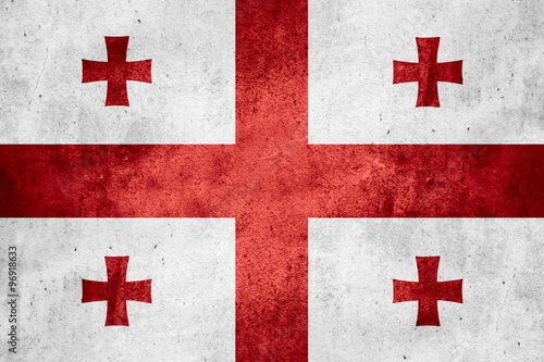 Canvas Print flag of Georgia