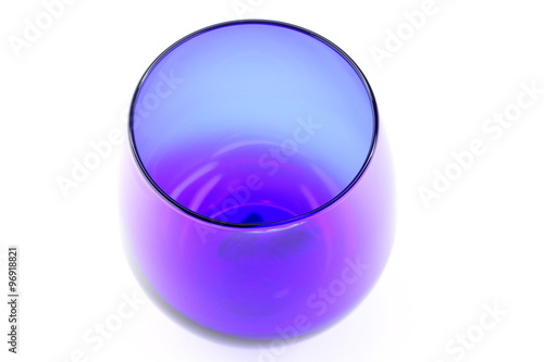 Blue gognac glass photo