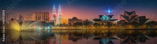 Canvas Print Beautiful cityscape of Kuala Lumpur skyline