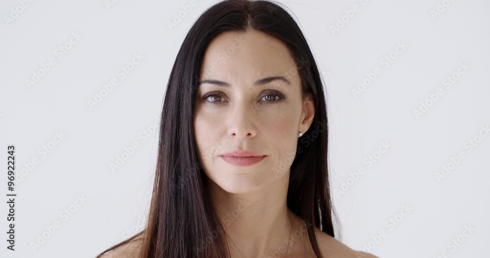 Beauty portrait of an attractive young brunette Beauty portrait of an attractive young brunette