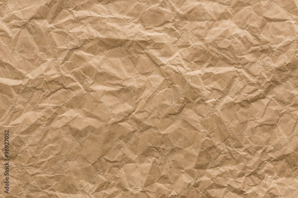 Fototapeta premium background and texture of brown Wrinkled paper