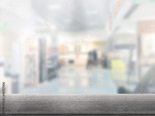 Table Top And Blur Interior