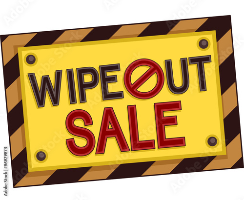 Wipe Out Sale Yellow Board