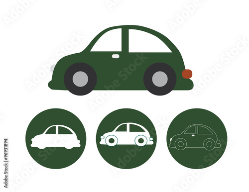 Vintage Beetle Vector icons