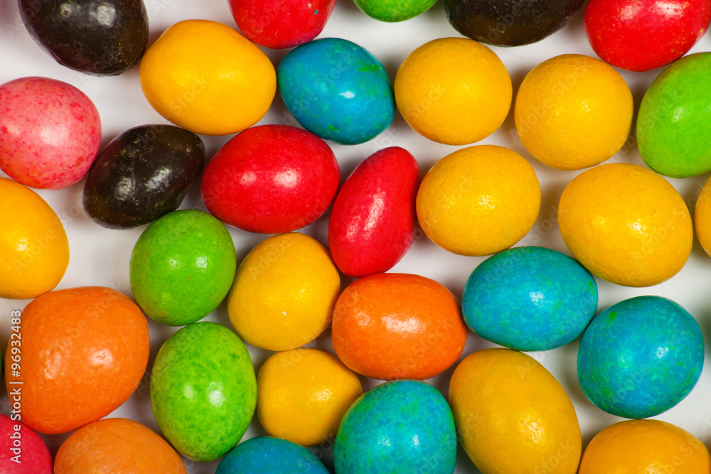 Close up of a pile of colorful candy Close up of a pile of colorful candy