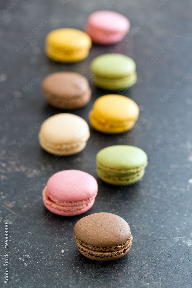 colorful french macarons colorful french macarons