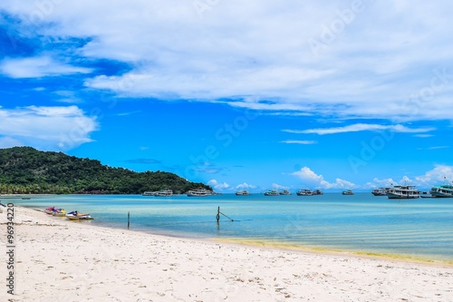 Sand beach in Phu Quoc close to Duong Dong  Vietnam