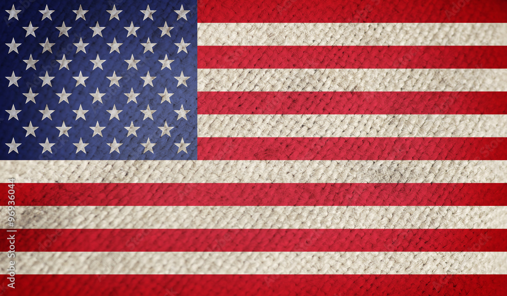 Fototapeta premium Grunge USA Flag