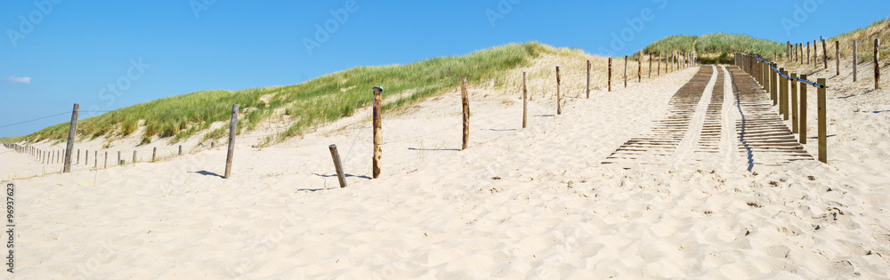Path to a dune along a beach