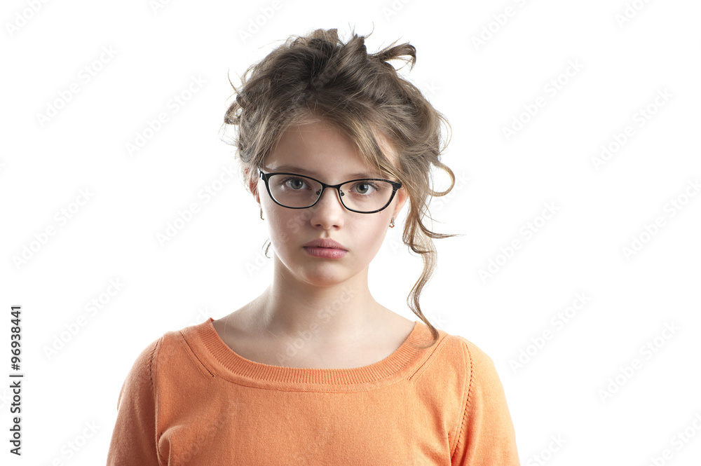 Obraz premium Portrait of a cute little girl..