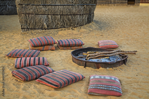 Valokuva Desert camp Arabic fireplace