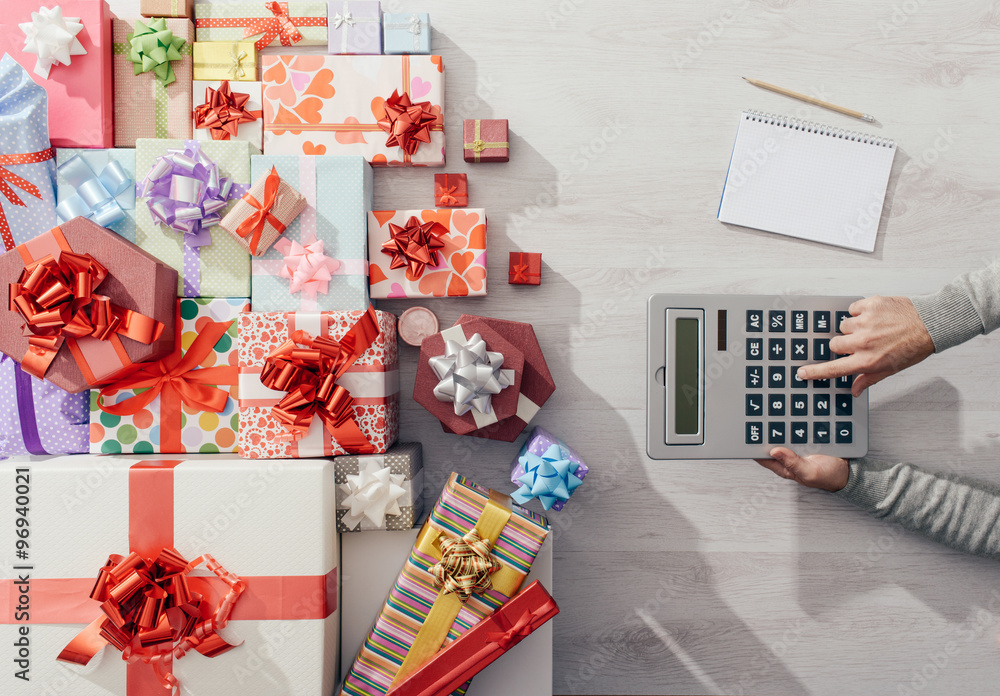 Εκτύπωση καμβά Expensive Christmas gifts