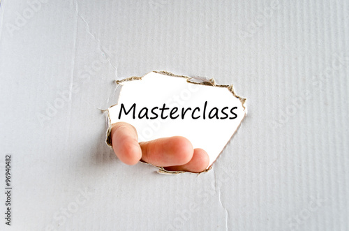 Masterclass text concept